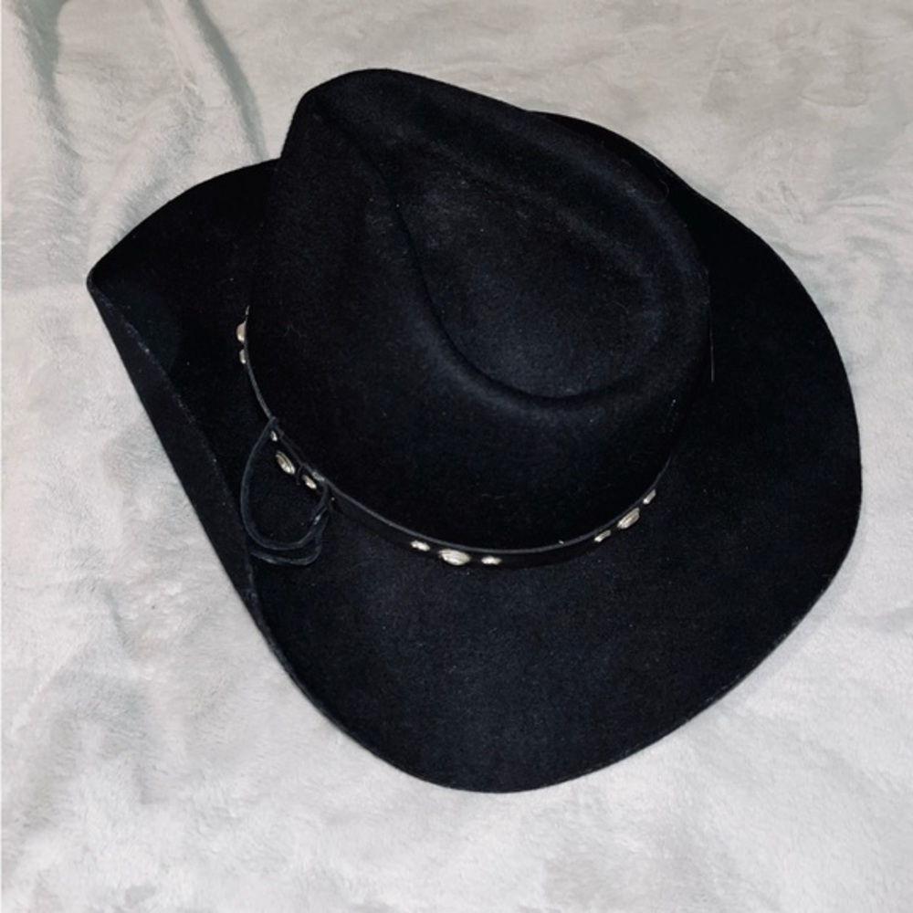 Classic Black Cowboy Hat with Studded Band